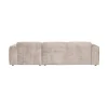 WOOOD Loungebanken|Cloud Chaise longue bank rechts chenille naturel