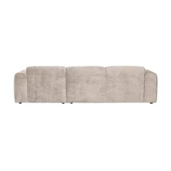 WOOOD Loungebanken|Cloud Chaise longue bank rechts chenille naturel