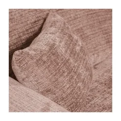 WOOOD Loungebanken|Cloud Chaise longue bank rechts chenille taupe/roze