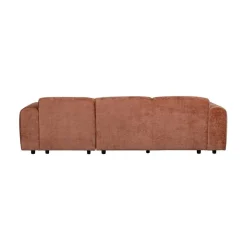 WOOOD Loungebanken|Cloud Chaise longue bank rechts chenille terracotta
