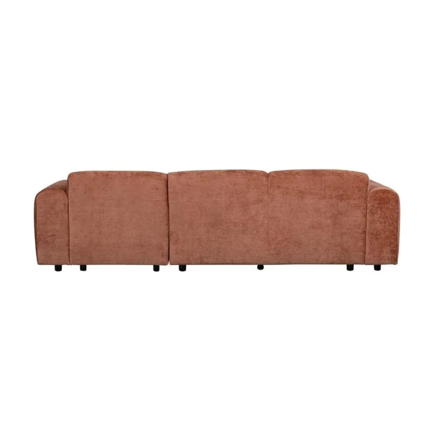 WOOOD Loungebanken|Cloud Chaise longue bank rechts chenille terracotta
