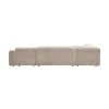 WOOOD Hoekbanken|Cloud Hoekbank links geweven chenille naturel