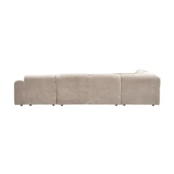 WOOOD Hoekbanken|Cloud Hoekbank links geweven chenille naturel