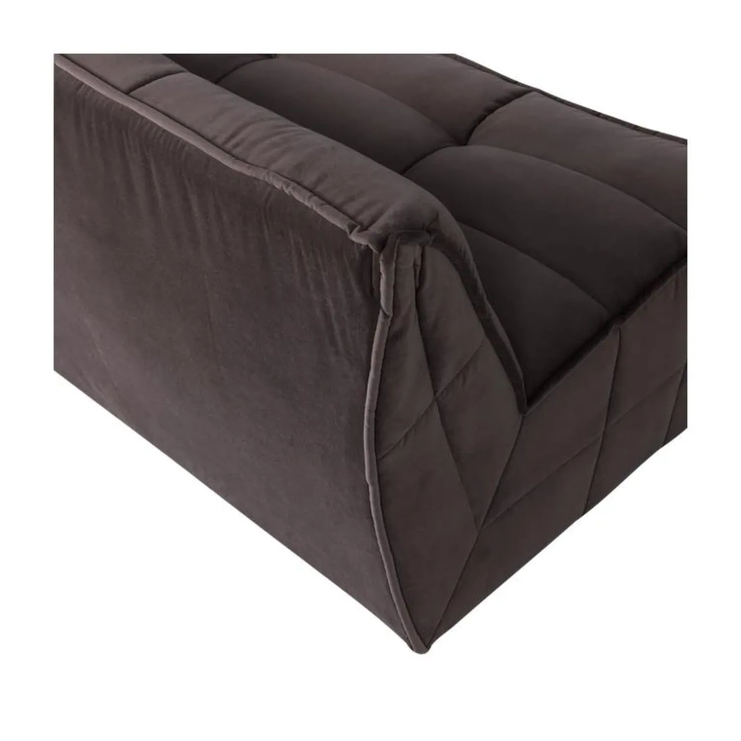 vtwonen 3 Zitsbanken|Cluster Bank 3-zits Velvet Chocolade bruin