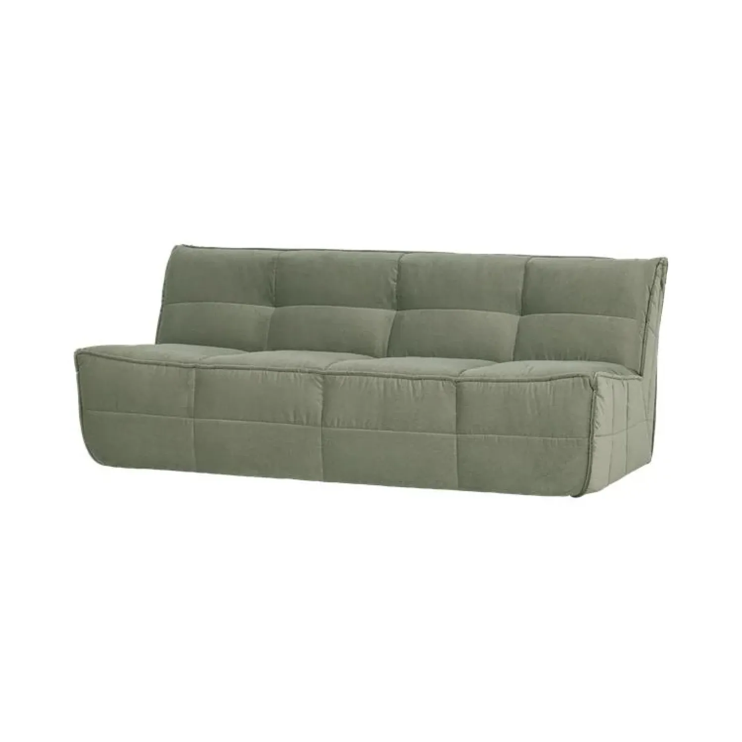 vtwonen 3 Zitsbanken|Cluster Bank 3-zits Velvet Pistache groen