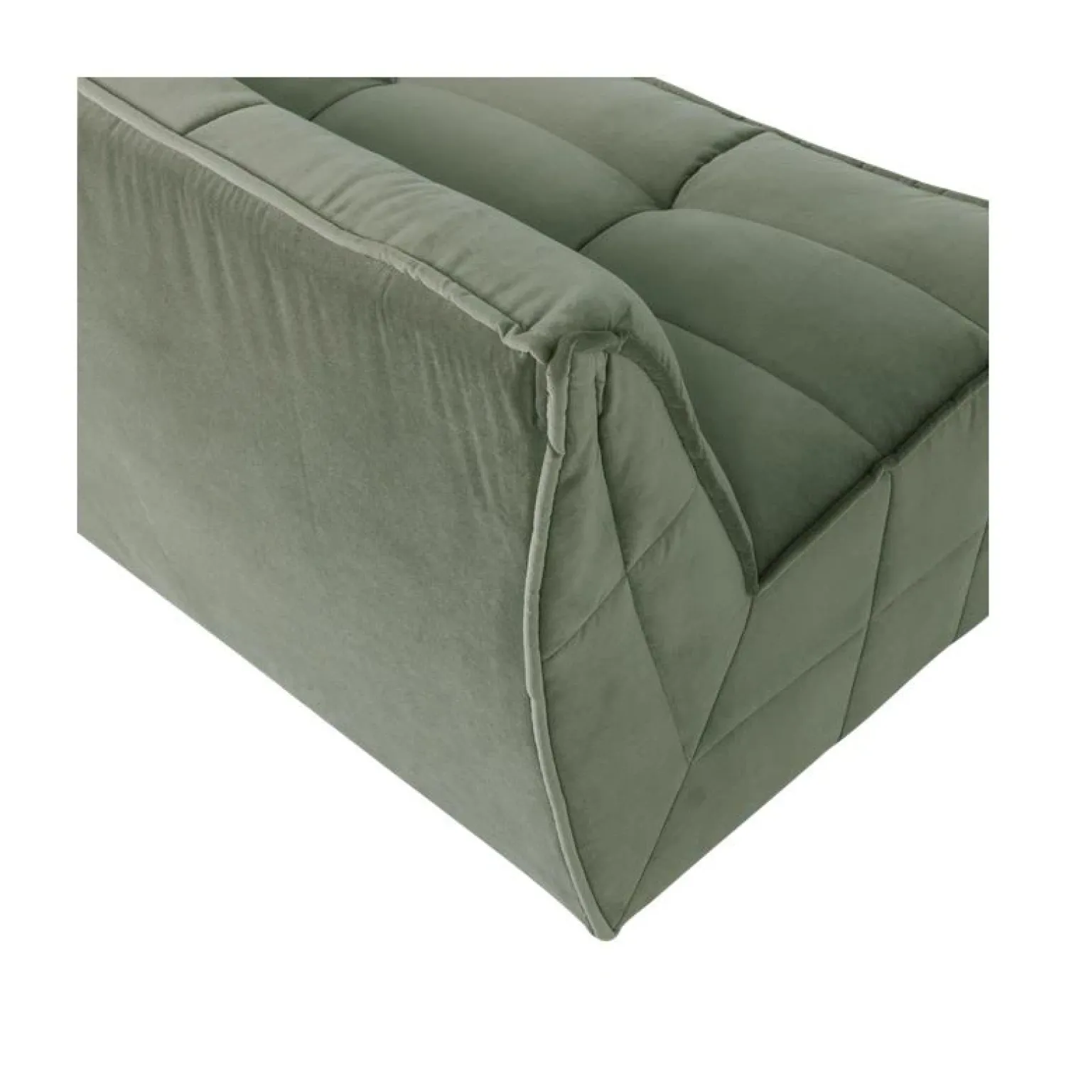 vtwonen 3 Zitsbanken|Cluster Bank 3-zits Velvet Pistache groen