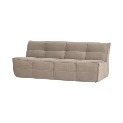 vtwonen 3 Zitsbanken|Cluster Bank 3-zits Velvet Warm taupe