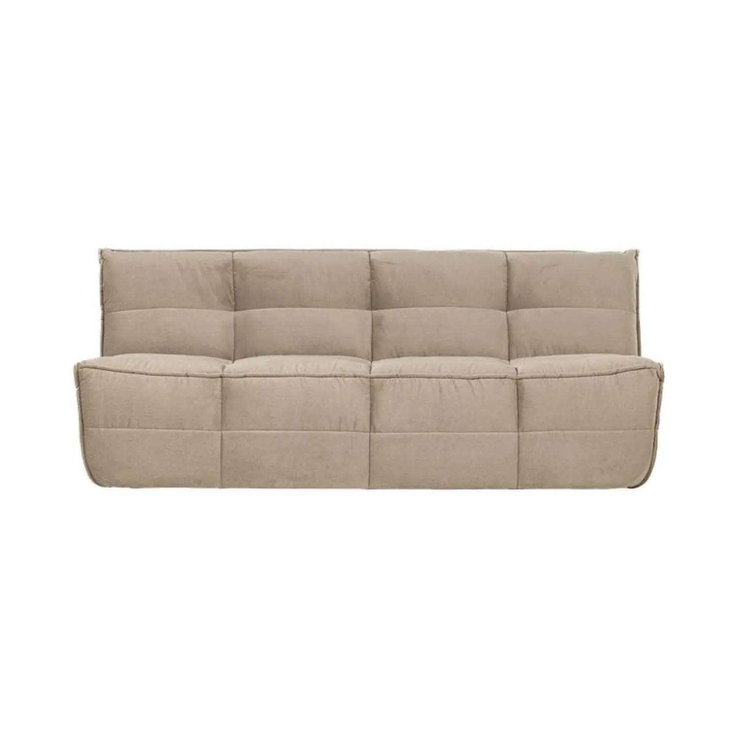 vtwonen 3 Zitsbanken|Cluster Bank 3-zits Velvet Zacht beige