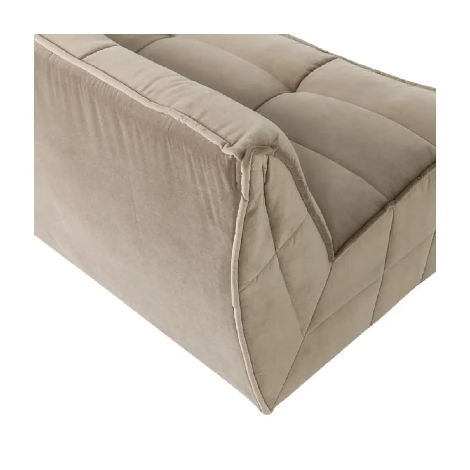 vtwonen 3 Zitsbanken|Cluster Bank 3-zits Velvet Zacht beige