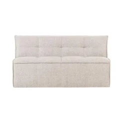 vtwonen Eetkamerbanken|Eetkamerbanken|Cluster Eetkamerbank Met rugleuning Bouclé Zand beige
