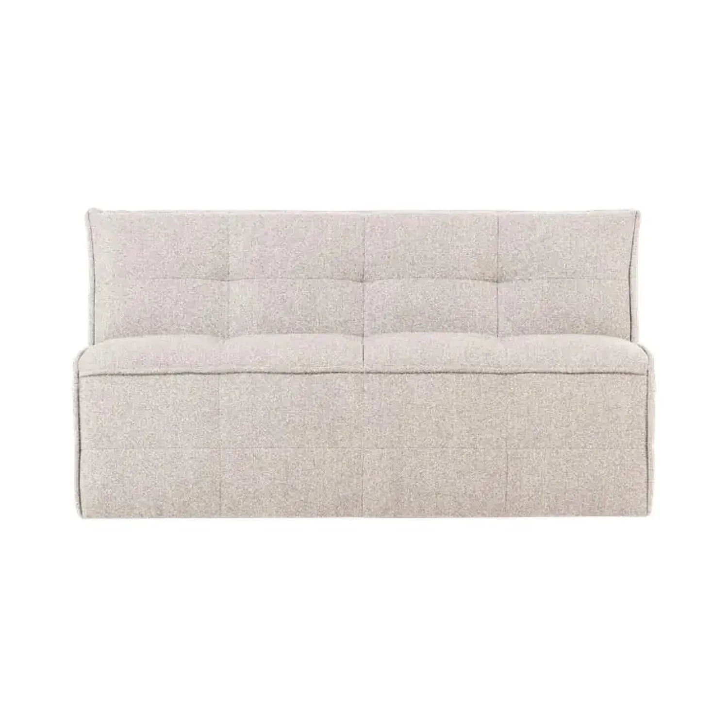 vtwonen Eetkamerbanken|Eetkamerbanken|Cluster Eetkamerbank Met rugleuning Bouclé Zand beige