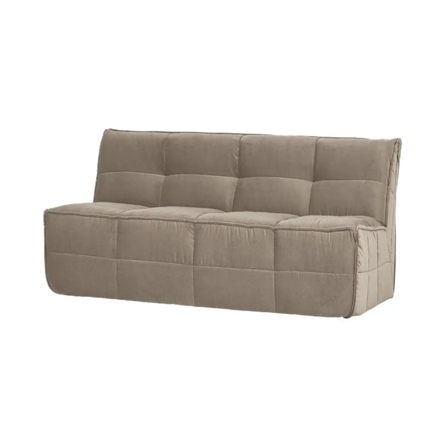 vtwonen Eetkamerbanken|Eetkamerbanken|Cluster Eetkamerbank Met rugleuning Velvet Warm taupe