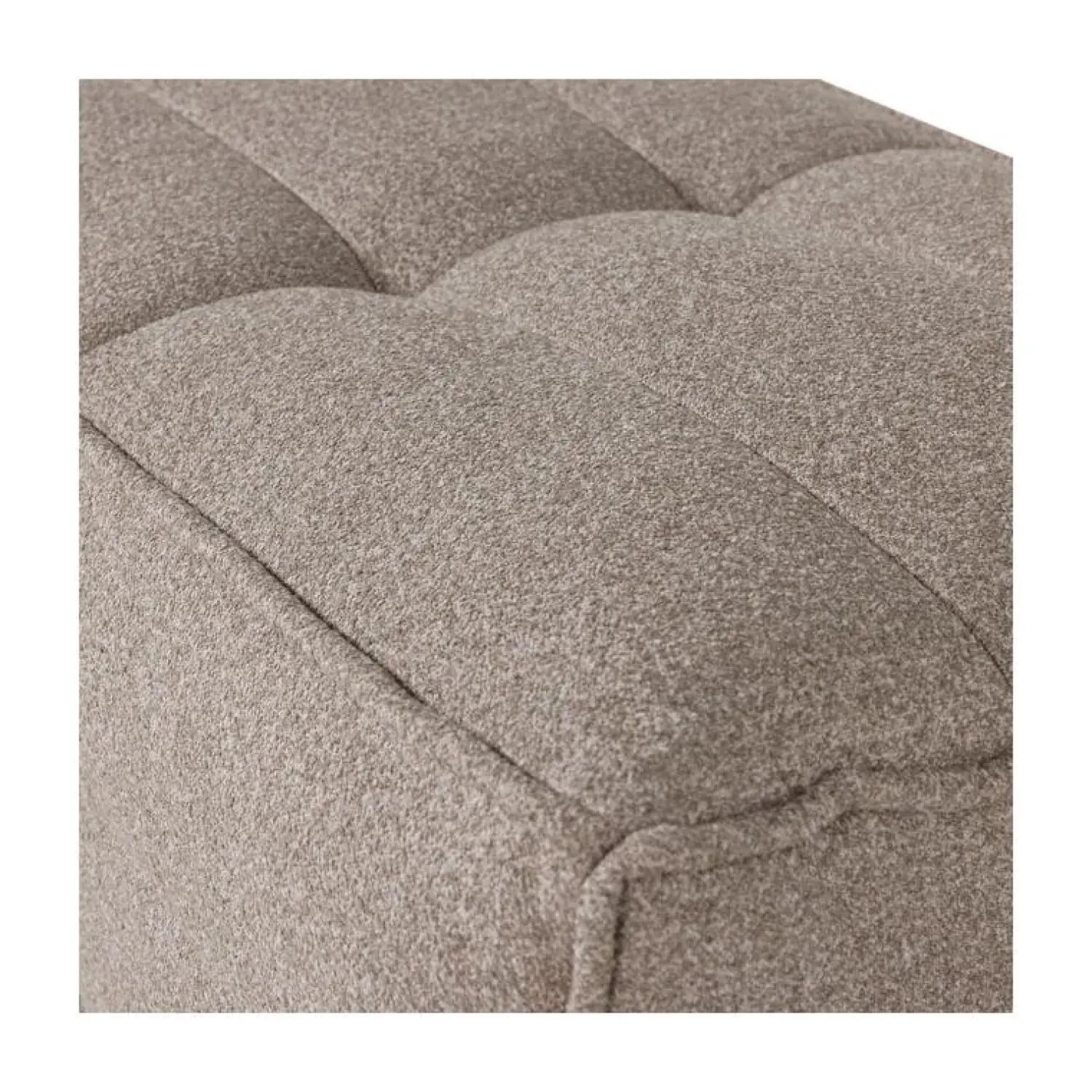 vtwonen Hockers|Cluster Hocker Bouclé Khaki bruin 104cm