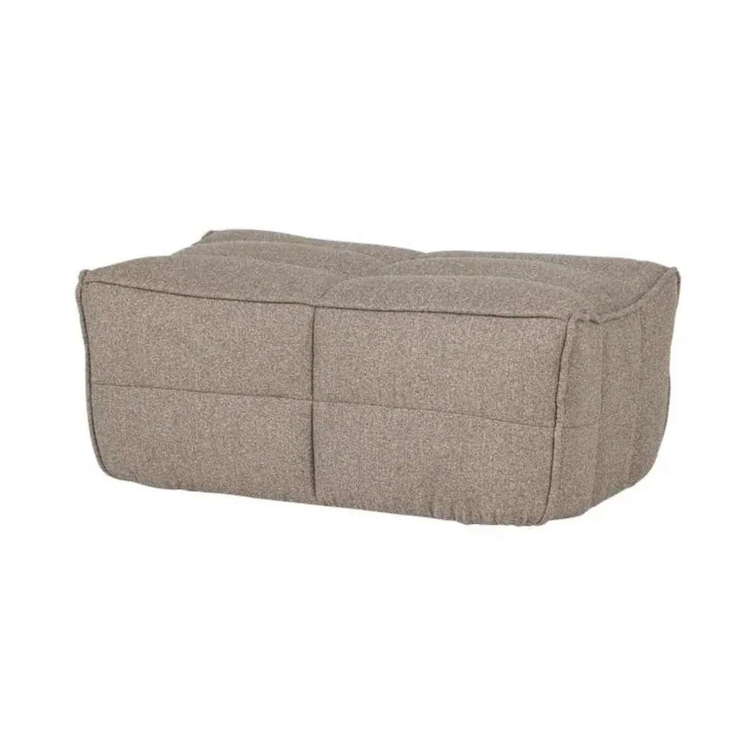 vtwonen Hockers|Cluster Hocker Bouclé Khaki bruin 104cm