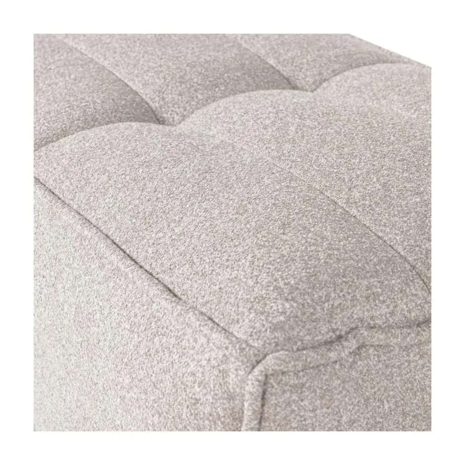 vtwonen Hockers|Cluster Hocker Bouclé Zand beige 104cm