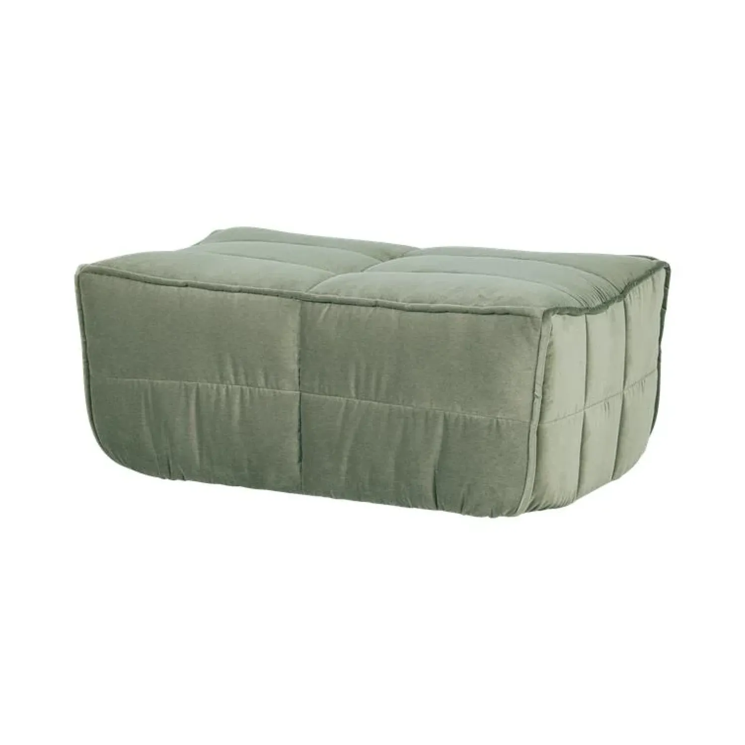 vtwonen Hockers|Cluster Hocker Velvet Pistache groen 104cm