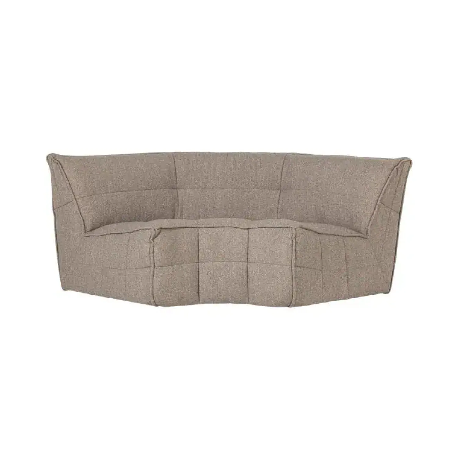 vtwonen Modulaire Banken|Cluster Hoekelement Bouclé Khaki bruin