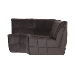 vtwonen Modulaire Banken|Cluster Hoekelement Velvet Chocolade bruin