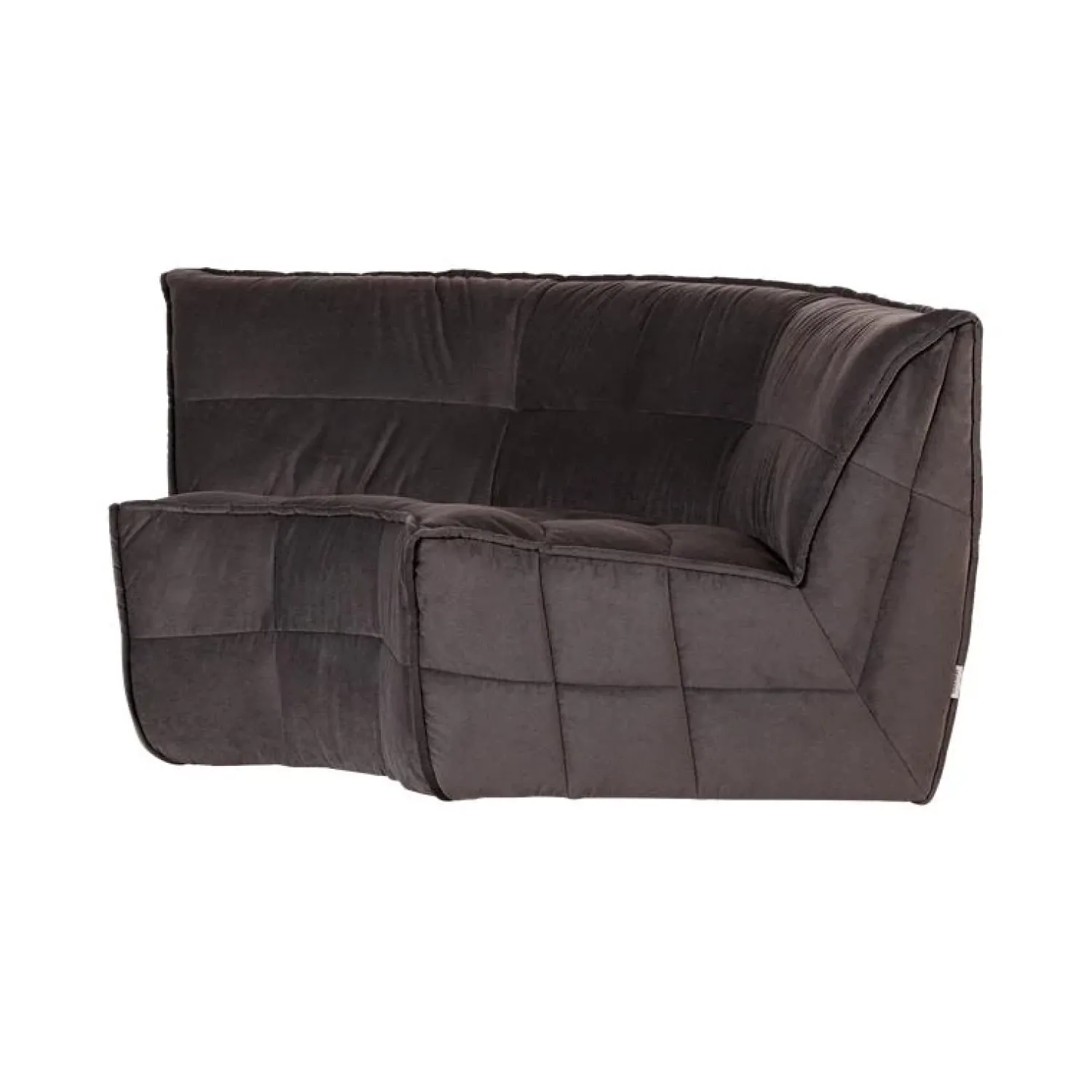 vtwonen Modulaire Banken|Cluster Hoekelement Velvet Chocolade bruin