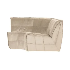 vtwonen Modulaire Banken|Cluster Hoekelement Velvet Zacht beige