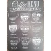 Cavetown Metalen Borden|Coffee Menu - metalen bord