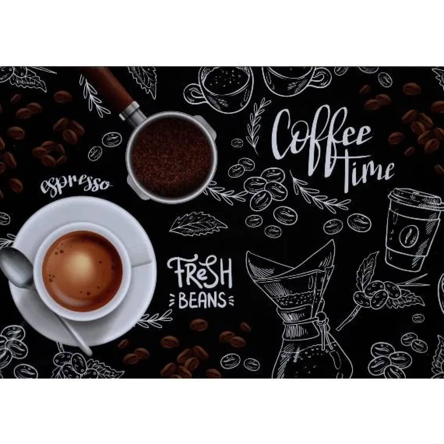 Cavetown Metalen Borden|Coffee Time Fresh Beans - metalen bord