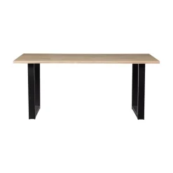 WOOOD Eettafels|Combi-tablo Boomstamtafel eiken U-poot 180 cm