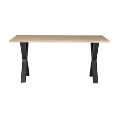 WOOOD Eettafels|Combi-tablo Boomstamtafel eiken X-poot 180 cm