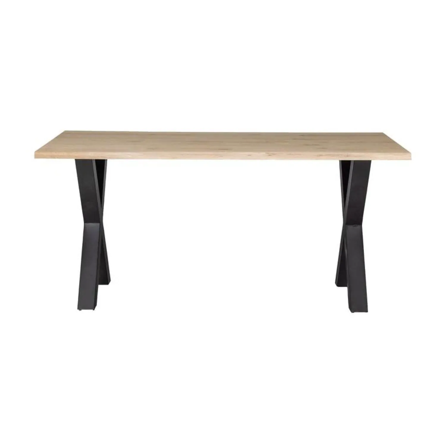 WOOOD Eettafels|Combi-tablo Boomstamtafel eiken X-poot 180 cm