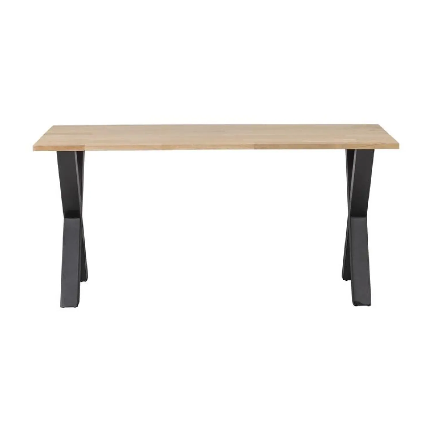 WOOOD Eettafels|Combi-tablo Eettafel eiken X-poot 160 cm