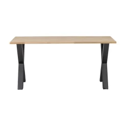 WOOOD Eettafels|Combi-tablo Eettafel eiken X-poot 180 cm