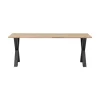 WOOOD Eettafels|Combi-tablo Eettafel eiken X-poot 200 cm