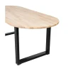 WOOOD Eettafels|Combi-tablo Eettafel ovaal eiken U-poot 220 cm