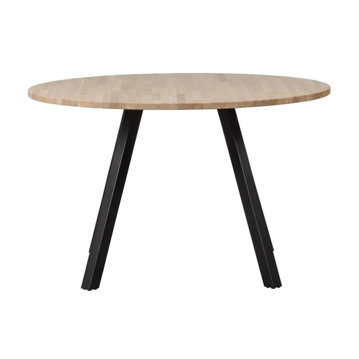 WOOOD Eettafels|Combi-tablo Eettafel rond eiken 4-poots 120 cm