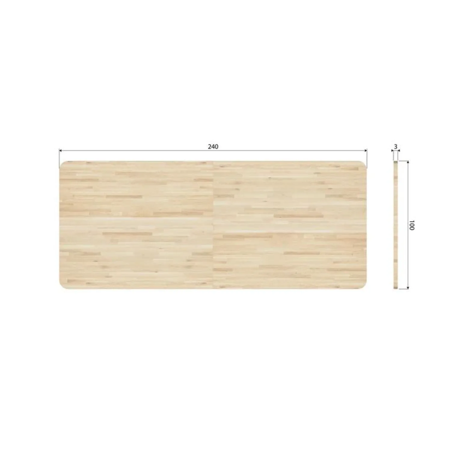 WOOOD Eettafels|Combi-tablo XL Eettafel eiken Drenthe poot 240 cm