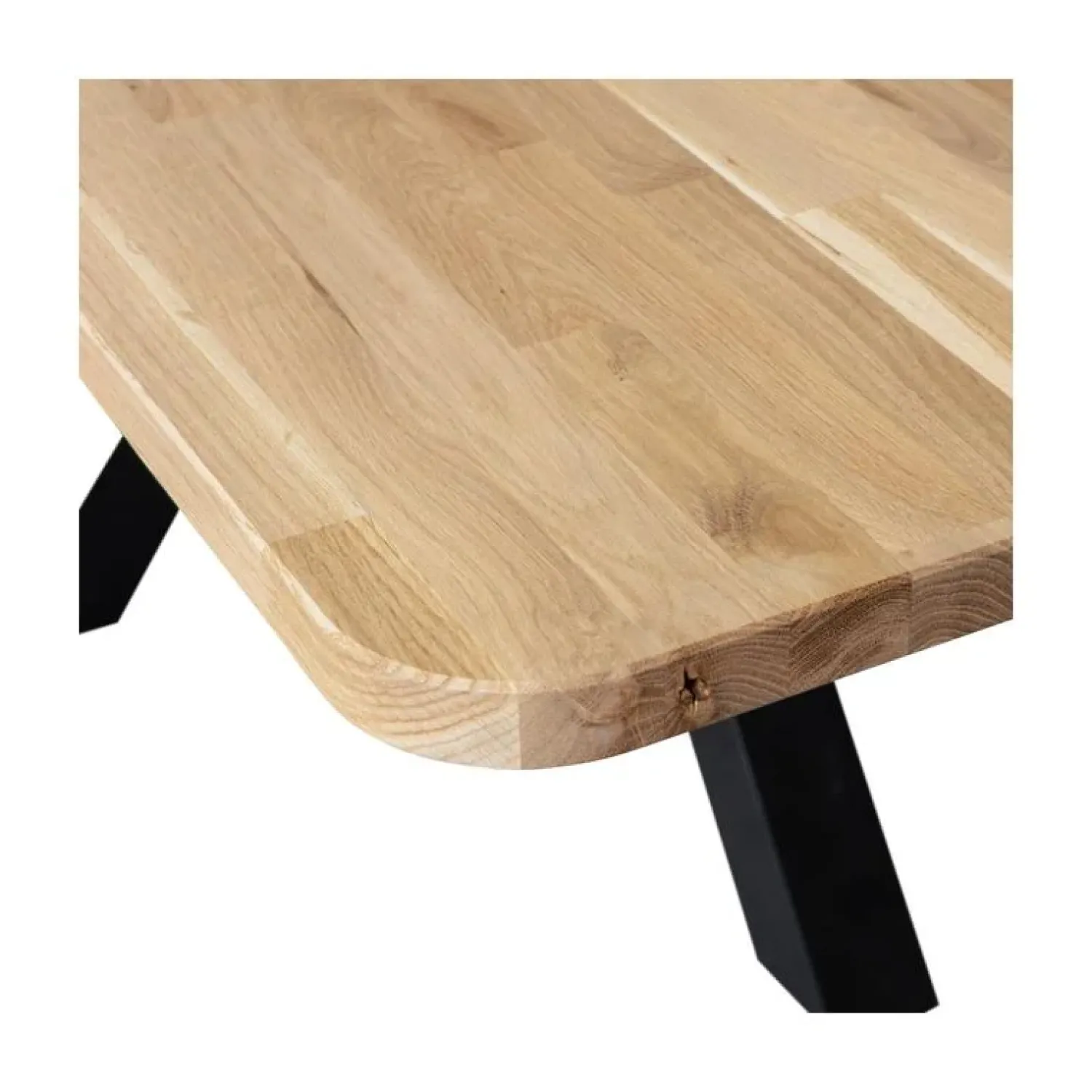 WOOOD Eettafels|Combi-tablo XL Eettafel eiken Zeeland poot 240 cm