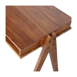 WOOOD Bureautafels|Compartment Bureau acaciahout bruin 120cm