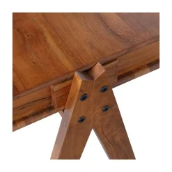 WOOOD Bureautafels|Compartment Bureau acaciahout bruin 120cm