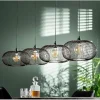 Kalfort Hanglampen|Conli 4-lichts hanglamp zwart / koper