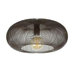 Kalfort Plafonnieres|Plafondlampen|Conli 1-lichts plafondlamp zwart nikkel/ koper