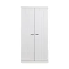 WOOOD Industriele Kasten|Kledingkasten|Connect 2-deurs Kledingkast wit