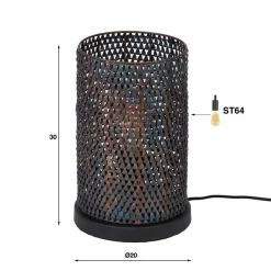 Kalfort Tafellampen|Cooper 1-lichts industriële tafellamp