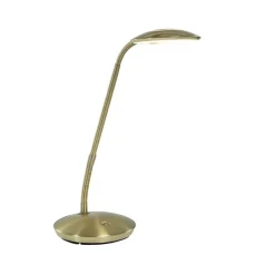 Steinmex Bureaulampen|Coraline 1-lichts Bureaulamp Messing