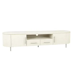 Tower living Industriele Kasten|Tv Meubels|Corbetta TV meubel wit/grijs mdf met betonlook finish 200cm
