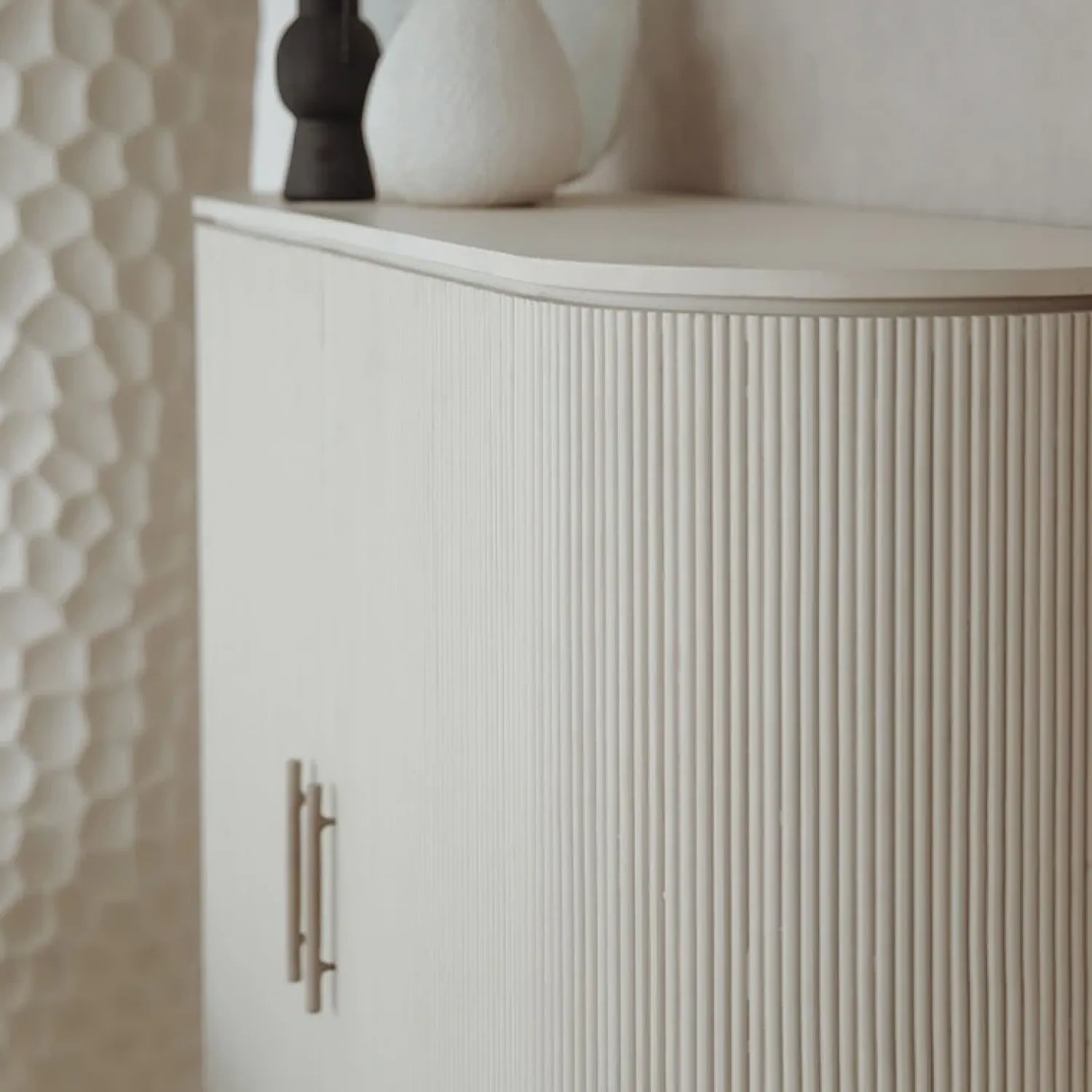 Tower living Wandkasten|Industriele Kasten|Corbetta wandkast wit/grijs mdf met betonlook finish 135cm