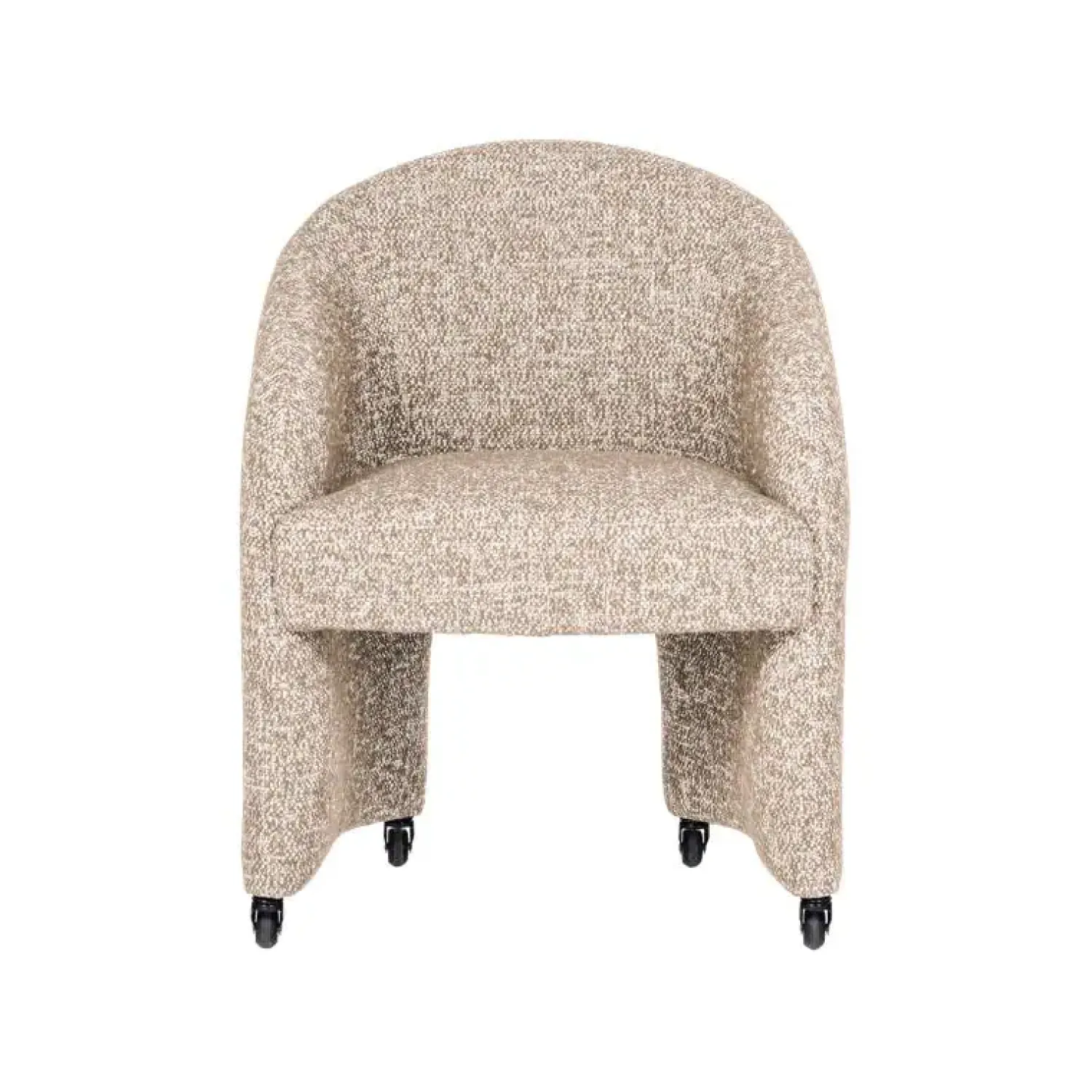 WOOOD Eetkamerstoelen|Cordo Eetkamerstoel Met wielen Naturel
