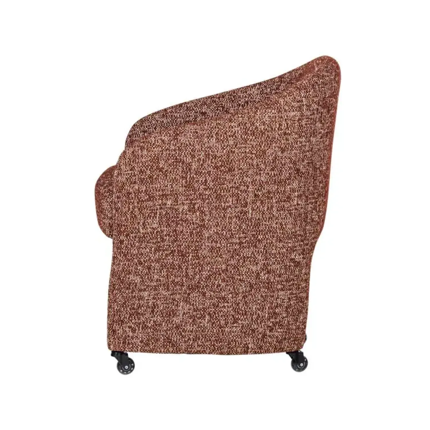 WOOOD Eetkamerstoelen|Cordo Eetkamerstoel Met wielen Roestbruin