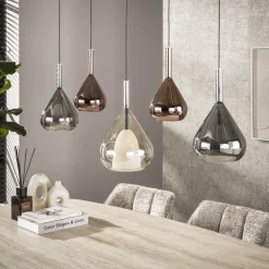 Kalfort Hanglampen|Glazen Hanglamp|Corrado 5-lichts Hanglamp Meerkleurig