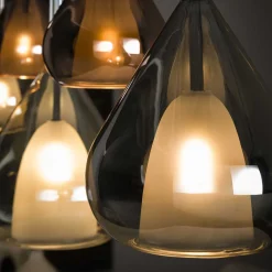 Kalfort Hanglampen|Glazen Hanglamp|Corrado 5-lichts Hanglamp Meerkleurig