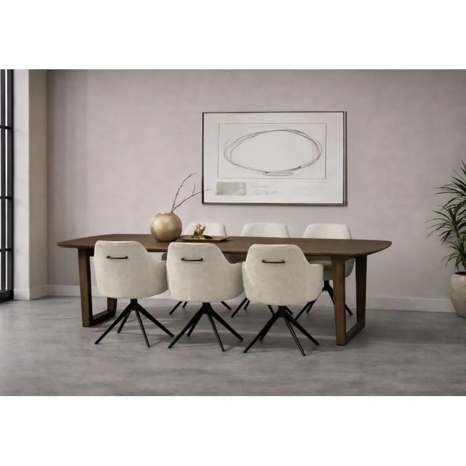 Livingfurn Eettafels|Cortez Eettafel Deens ovaal walnoo 270 cm